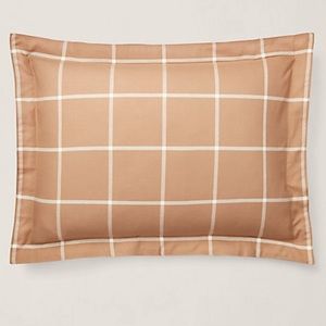 *Ralph Lauren Home Equestrian Windowpane Sham - Camel Standard Shams